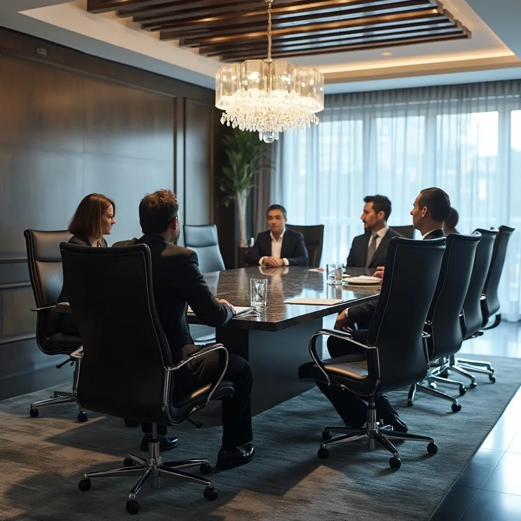 Reunión de estrategia con clientes